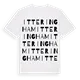 Itteringham ordlek t-shirt
