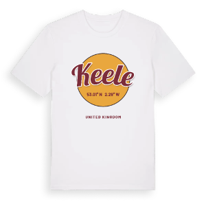 Keele cirkel t-shirt – ekologisk bomull t-shirt från Pinshirt
