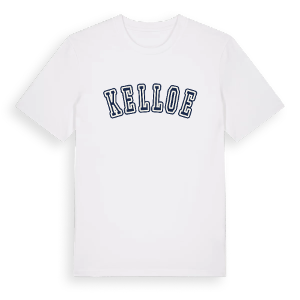 Kelloe college t-shirt – ekologisk bomull t-shirt från Pinshirt