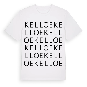 Kelloe ordlek t-shirt – ekologisk bomull t-shirt från Pinshirt