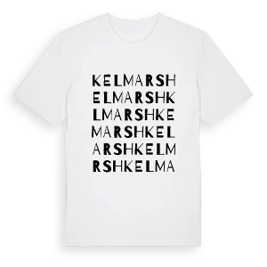 Kelmarsh ordlek t-shirt – ekologisk bomull t-shirt från Pinshirt