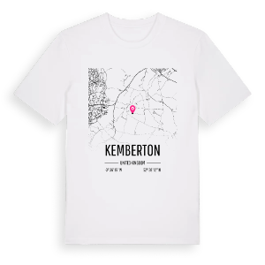 Kemberton karta t-shirt – ekologisk bomull t-shirt från Pinshirt