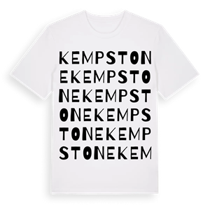 Kempstone ordlek t-shirt – ekologisk bomull t-shirt från Pinshirt