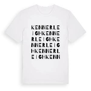 Kennerleigh ordlek t-shirt – ekologisk bomull t-shirt från Pinshirt