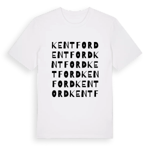 Kentford ordlek t-shirt – ekologisk bomull t-shirt från Pinshirt