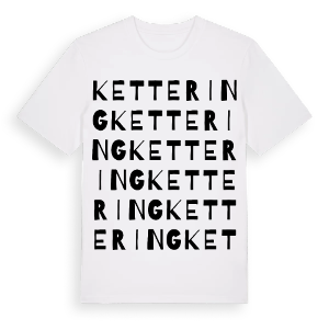 Kettering ordlek t-shirt – ekologisk bomull t-shirt från Pinshirt