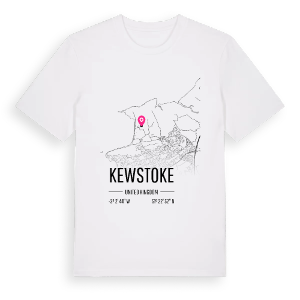 Kewstoke karta t-shirt – ekologisk bomull t-shirt från Pinshirt