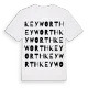 Keyworth ordlek t-shirt