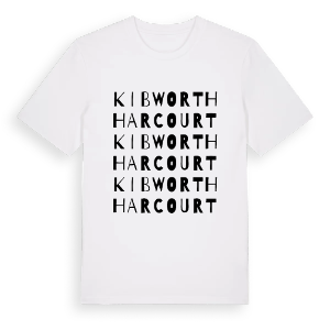 Kibworth Harcourt ordlek t-shirt – ekologisk bomull t-shirt från Pinshirt