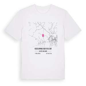 Kidderminster Foreign karta t-shirt – ekologisk bomull t-shirt från Pinshirt