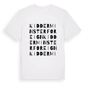 Kidderminster Foreign ordlek t-shirt – ekologisk bomull t-shirt från Pinshirt
