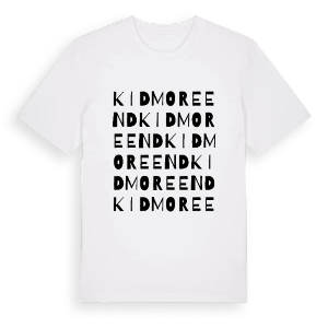Kidmore End ordlek t-shirt – ekologisk bomull t-shirt från Pinshirt