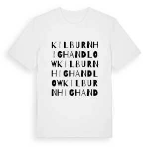 Kilburn High and Low ordlek t-shirt – ekologisk bomull t-shirt från Pinshirt