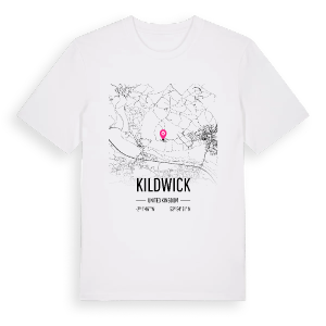 Kildwick karta t-shirt – ekologisk bomull t-shirt från Pinshirt