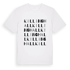 Killinghall ordlek t-shirt – ekologisk bomull t-shirt från Pinshirt