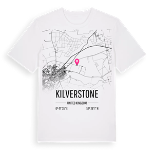 Kilverstone karta t-shirt – ekologisk bomull t-shirt från Pinshirt