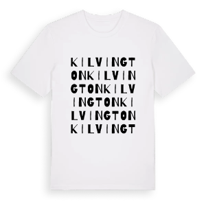 Kilvington ordlek t-shirt – ekologisk bomull t-shirt från Pinshirt