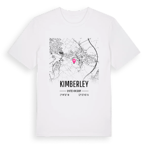 Kimberley karta t-shirt – ekologisk bomull t-shirt från Pinshirt