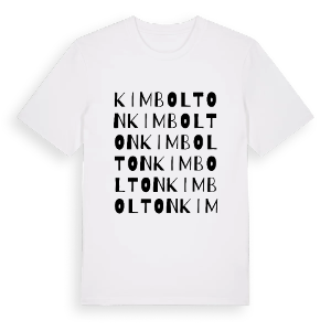 Kimbolton ordlek t-shirt – ekologisk bomull t-shirt från Pinshirt