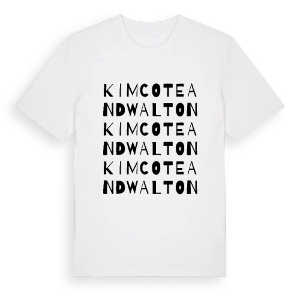 Kimcote and Walton ordlek t-shirt – ekologisk bomull t-shirt från Pinshirt