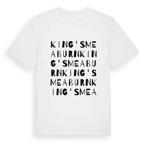 King's Meaburn ordlek t-shirt – ekologisk bomull t-shirt från Pinshirt