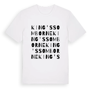 King's Somborne ordlek t-shirt – ekologisk bomull t-shirt från Pinshirt