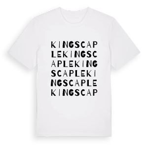 Kings Caple ordlek t-shirt – ekologisk bomull t-shirt från Pinshirt