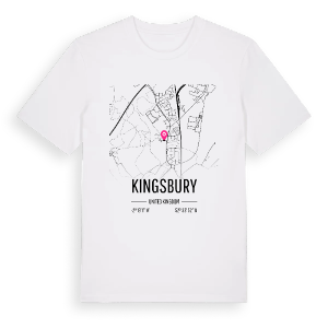 Kingsbury karta t-shirt – ekologisk bomull t-shirt från Pinshirt