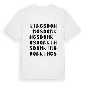 Kingsdon ordlek t-shirt – ekologisk bomull t-shirt från Pinshirt