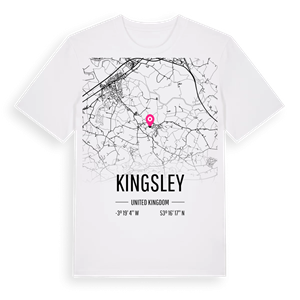 Kingsley karta t-shirt – ekologisk bomull t-shirt från Pinshirt