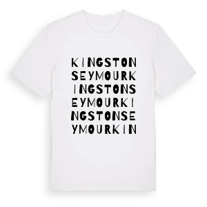 Kingston Seymour ordlek t-shirt – ekologisk bomull t-shirt från Pinshirt