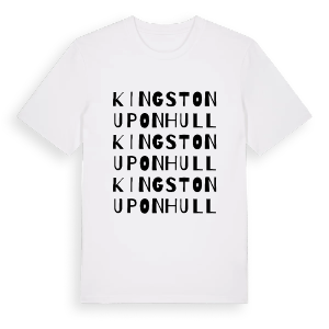 Kingston upon Hull ordlek t-shirt – ekologisk bomull t-shirt från Pinshirt