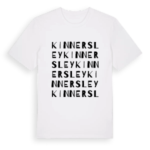 Kinnersley ordlek t-shirt – ekologisk bomull t-shirt från Pinshirt