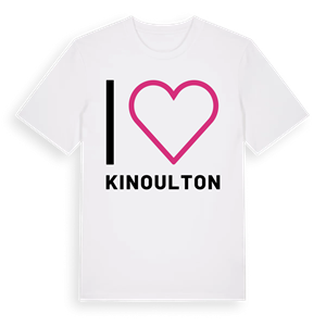 Jag älskar Kinoulton t-shirt stort tryck – ekologisk bomull t-shirt från Pinshirt