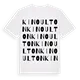 Kinoulton ordlek t-shirt