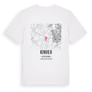 Kinver karta t-shirt – ekologisk bomull t-shirt från Pinshirt