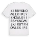 Kirby Knowle ordlek t-shirt