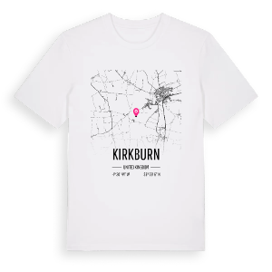 Kirkburn karta t-shirt – ekologisk bomull t-shirt från Pinshirt