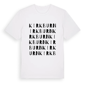 Kirkburn ordlek t-shirt – ekologisk bomull t-shirt från Pinshirt