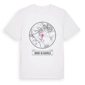 Kirkby-in-Ashfield t-shirt – ekologisk bomull t-shirt från Pinshirt