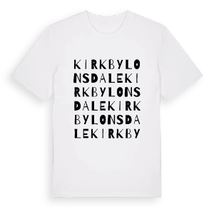 Kirkby Lonsdale ordlek t-shirt – ekologisk bomull t-shirt från Pinshirt