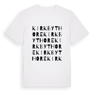Kirkby Thore ordlek t-shirt – ekologisk bomull t-shirt från Pinshirt