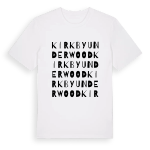 Kirkby Underwood ordlek t-shirt – ekologisk bomull t-shirt från Pinshirt