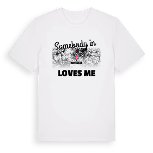 Någon i Kirklees älskar mig t-shirt – ekologisk bomull t-shirt från Pinshirt