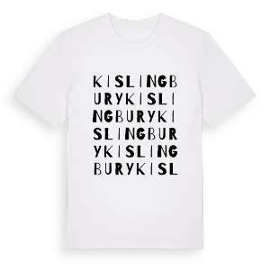 Kislingbury ordlek t-shirt – ekologisk bomull t-shirt från Pinshirt