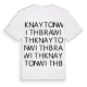 Knayton with Brawith ordlek t-shirt