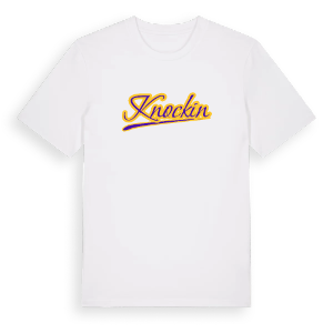 Knockin baseball t-shirt – ekologisk bomull t-shirt från Pinshirt