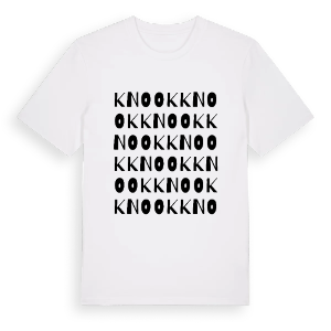 Knook ordlek t-shirt – ekologisk bomull t-shirt från Pinshirt