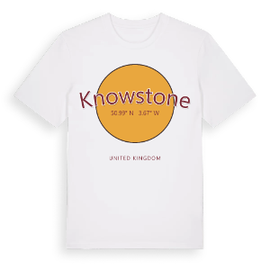 Knowstone cirkel t-shirt – ekologisk bomull t-shirt från Pinshirt