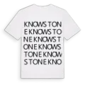 Knowstone ordlek t-shirt